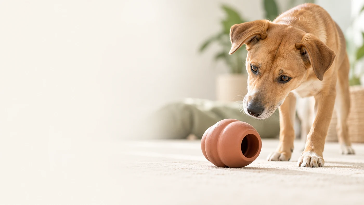 Contexto de Comparador de brinquedos recheáveis para cachorro