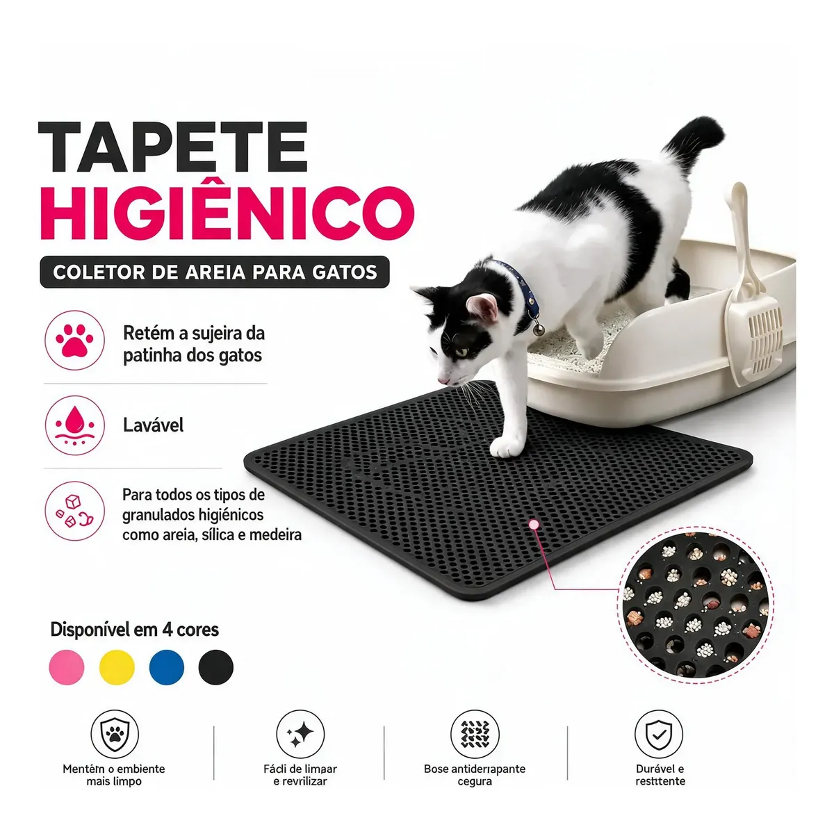 Ricapet — Tapete coletor de areia G, preto — preto G