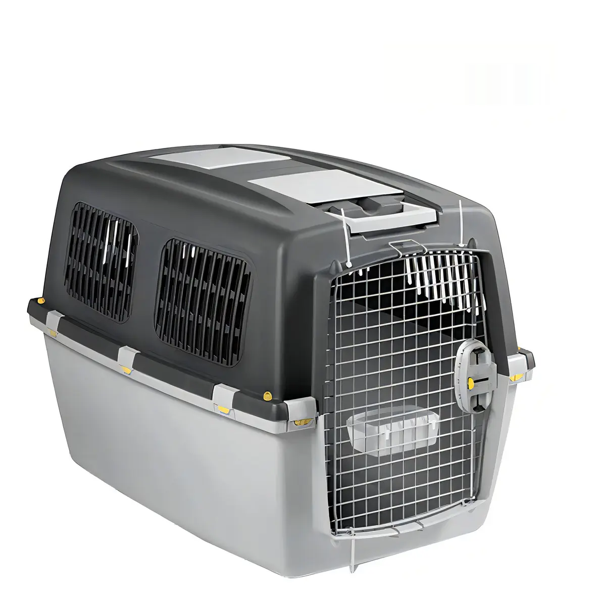 Stefanplast Gulliver 6 — Darkgrey/Lightgrey; tamanho6; comedouro metal