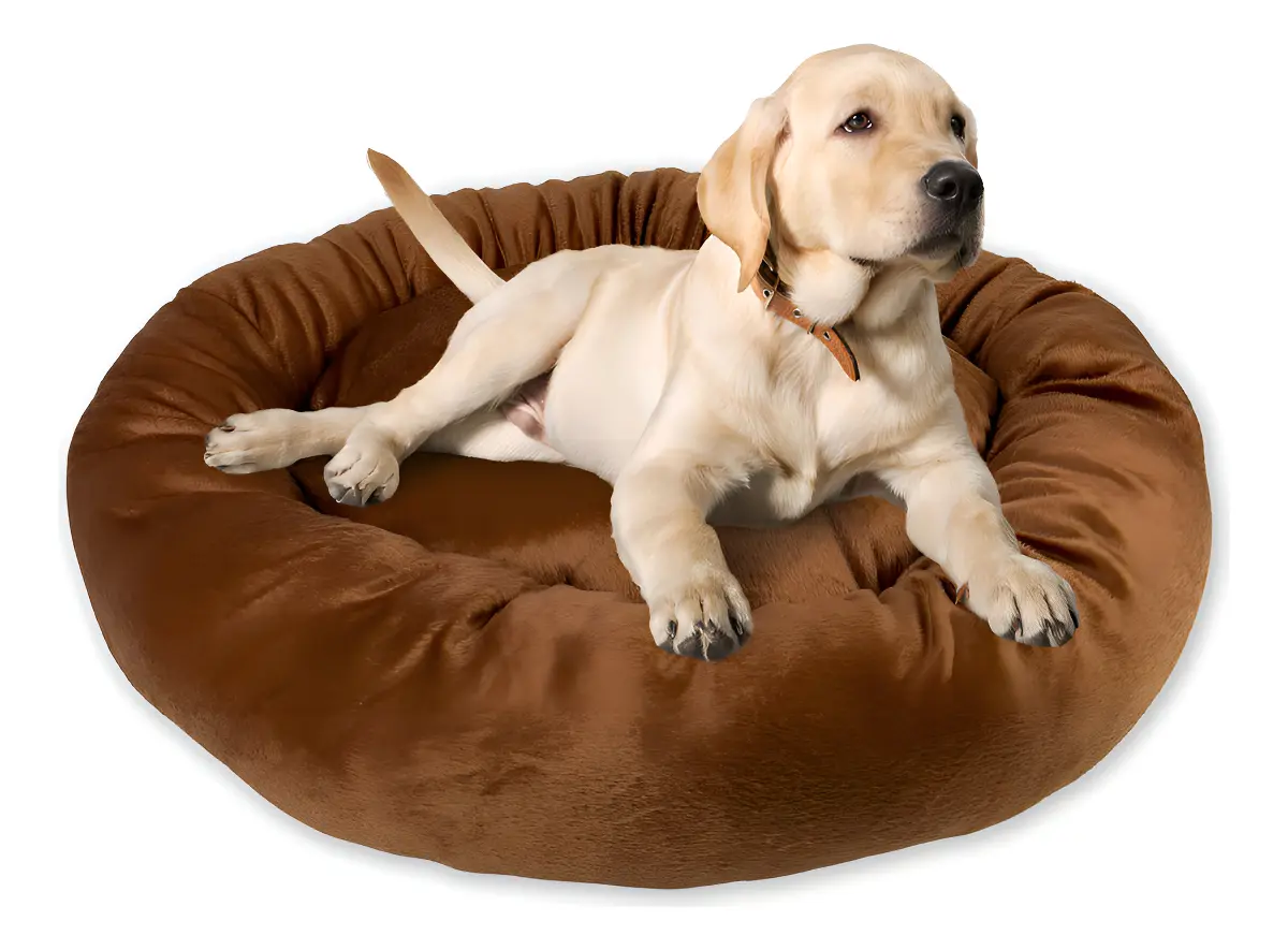 Aleplush Redonda — G, marrom — Aleplush redonda G, marrom, 70×70×15; interna 50×50
